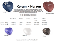 Keramik Herzen 1