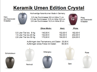 Keramikurne Crystal 1